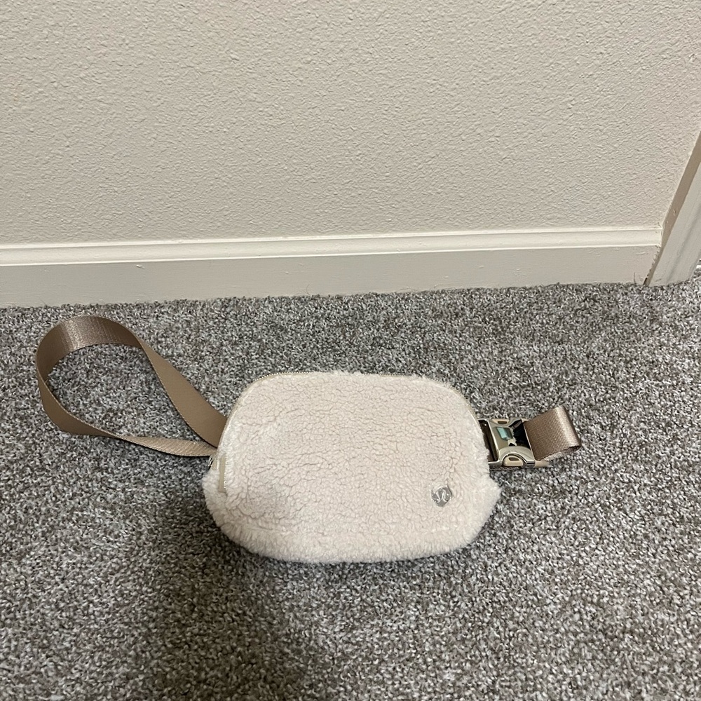 Lululemon Athletica Cream Tan Crossbody Bag